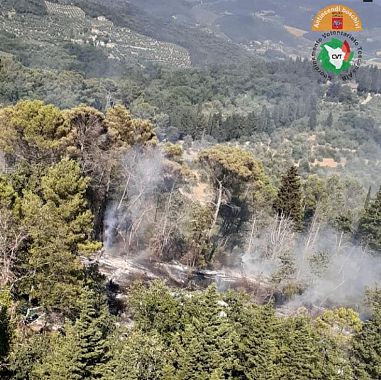 L'incendio a Montebeni