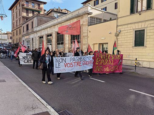 La manifestazione a Siena