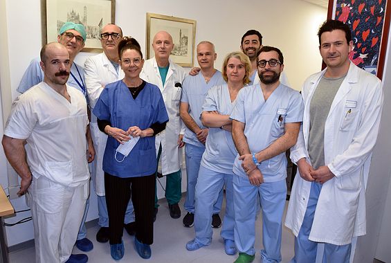 L'équipe di cardiologia interventistica dell'Aou senese